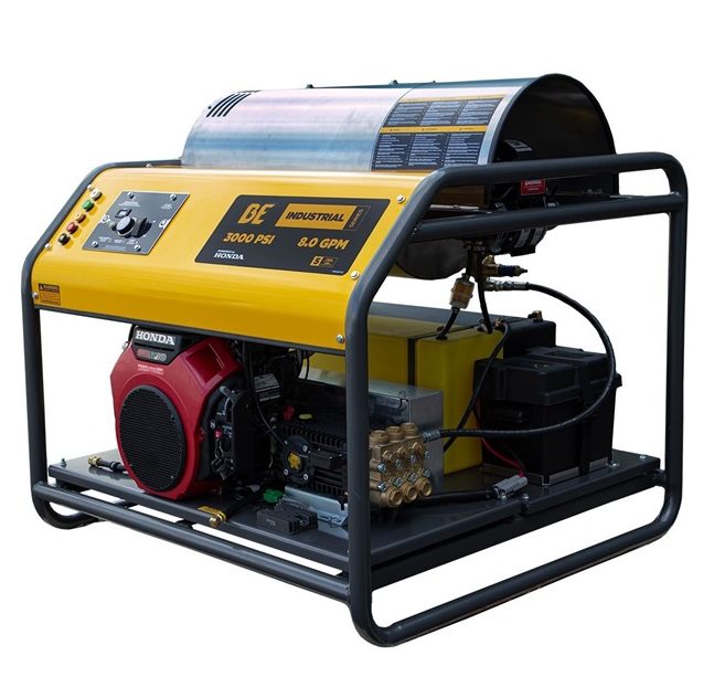 BAR 3000PSI 30LPM Honda GX690 Hot Water Pressure Cleaner - BAR part number 122 HW3024HG12V