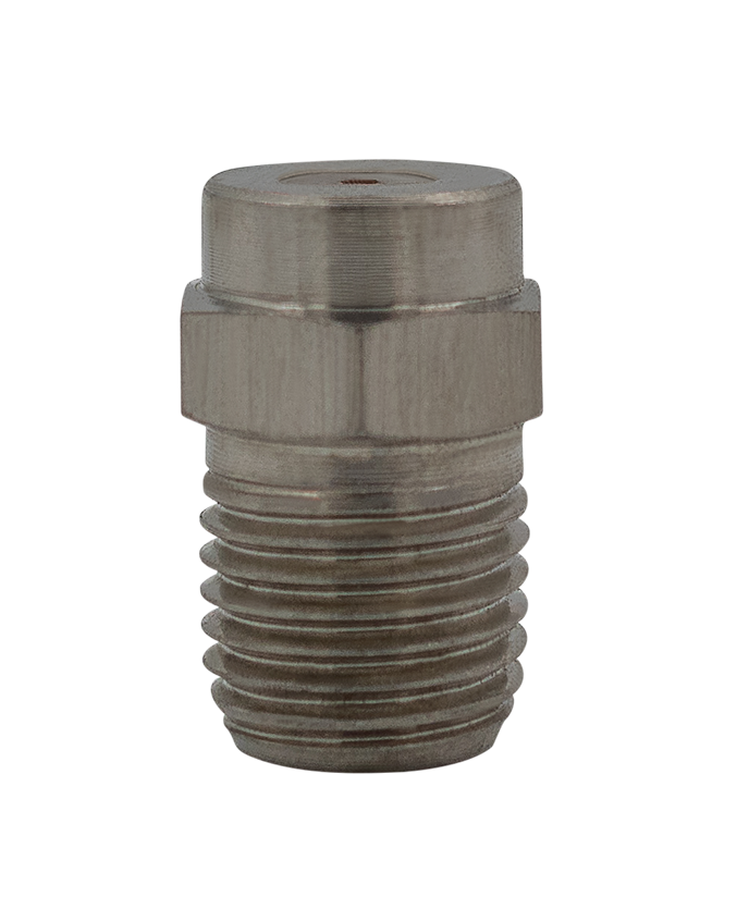 BAR 0 degree pencil blasting screw-on nozzle, 1/4 inch NPT, with a BAR stainless insert
