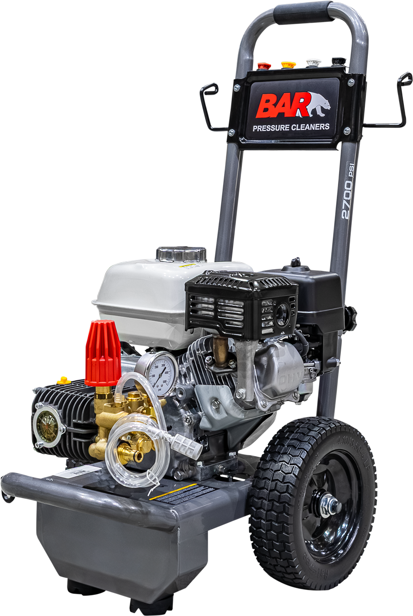BAR 2700PSI 11.3LPM Honda GX200 Triplex Petrol Pressure Cleaner - BAR part number 120 BAR2765C-H