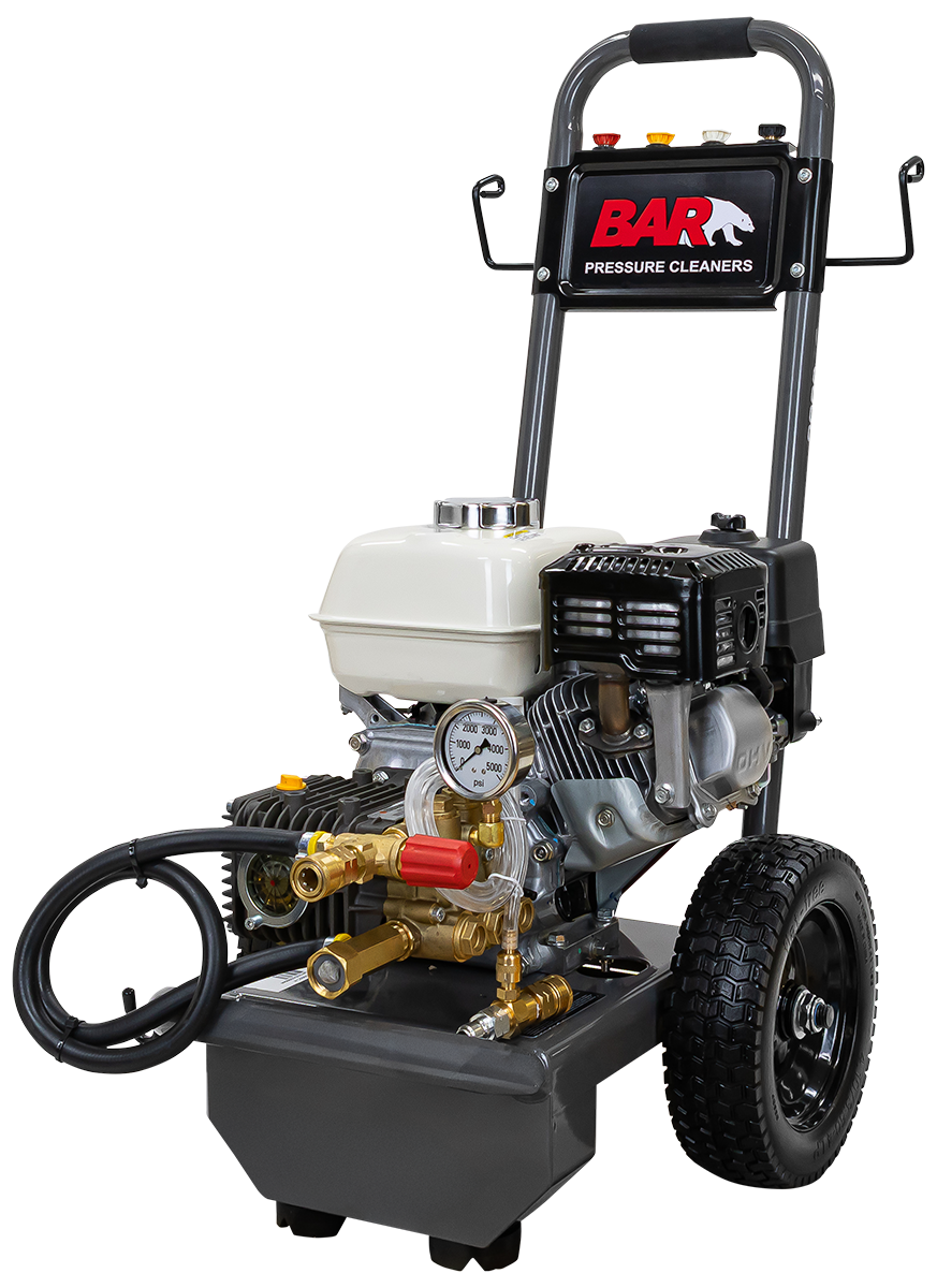 BAR 3000PSI 11.3LPM Honda GX200 Triplex Petrol Pressure Cleaner - BAR part number 120 BAR3065C-H