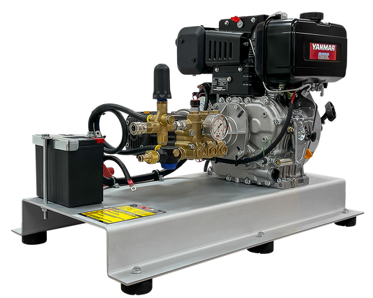 BAR 3000PSI 15LPM Yanmar Diesel Gearbox Drive Truck Mount Pressure Cleaner - BAR part number 121 BAR3010G-YEB