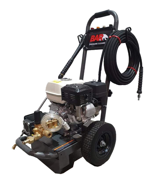 BAR 3100PSI 11.3LPM Honda GP200 Triplex Petrol Pressure Cleaner - BAR part number 120 BAR3165A-HG