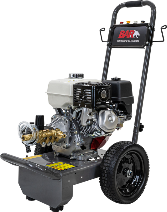 BAR 3800PSI 13LPM Honda GX270 Triplex Petrol Pressure Cleaner - BAR part number 120 BAR3890C-H