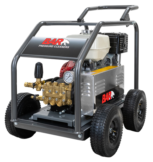 BAR 4000PSI 15LPM Honda GX390 Belt Drive Petrol Pressure Cleaner - BAR part number 120 BAR4013PI-HJB