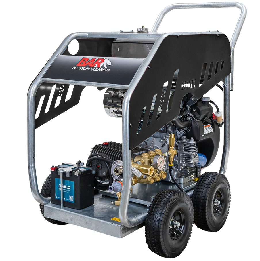 BAR 4000PSI 21LPM Honda GX630 V-Twin Gearbox Drive Petrol Pressure Cleaner - BAR part number 120 BAR4023CG-HEJM