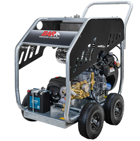 BAR 4000PSI 21LPM Honda GX630 V-Twin Gearbox Drive Petrol Pressure Cleaner - BAR part number 120 BAR4023CG-HEJM