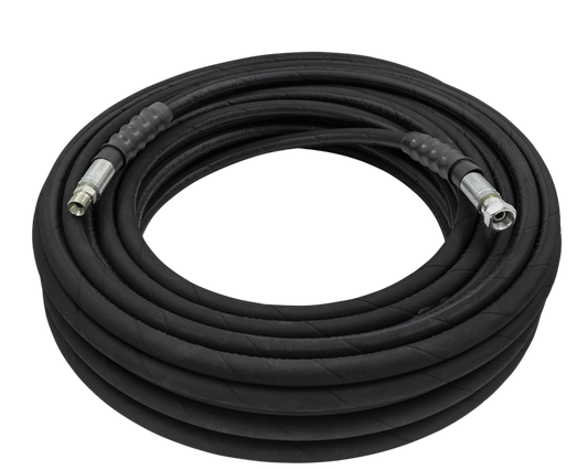 BAR Lenflex 3/8" R2 Black Pressure Hose - BAR part number 165 R2J400 10MN 3/8MX3/8FS