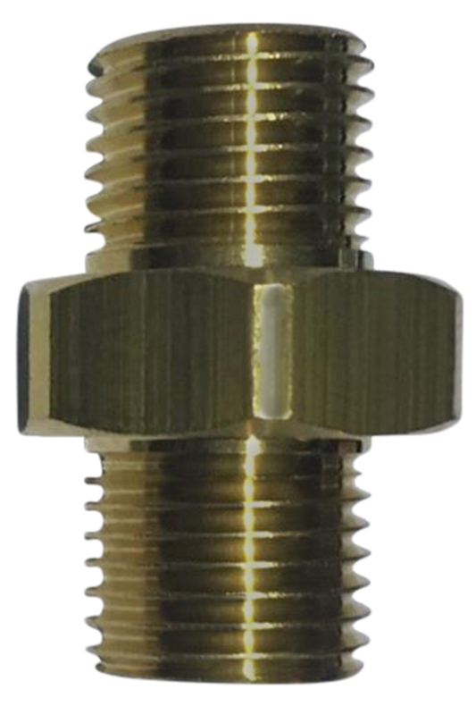BAR Male Nipple — Brass 5350 PSI - BAR part number 165 03306002