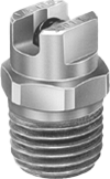 BAR 15 degree fan chiselling screw-on nozzle, 1/4 inch NPT, with a BAR stainless insert