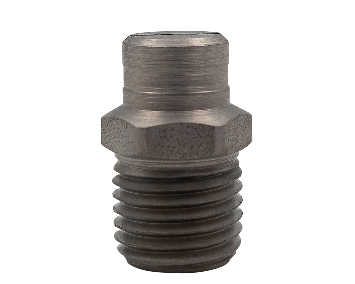 BAR 40 degree wash screw-on nozzle, 1/4 inch NPT, with a Meg stainless insert