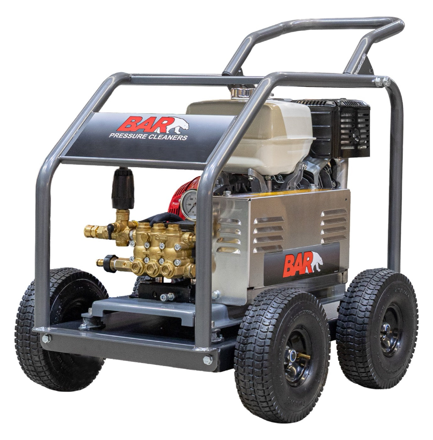 BAR 3000PSI 21LPM Honda GX390 Belt Drive Petrol Pressure Cleaner - BAR part number 120 BAR3013PC-HJB