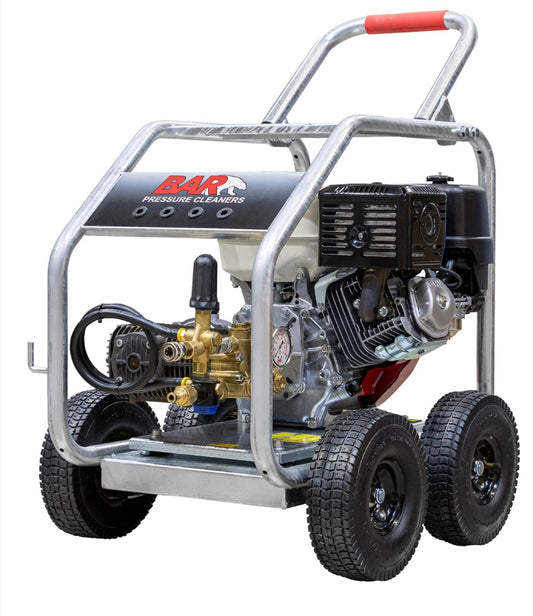BAR 3800PSI 15LPM Honda GX390 Gearbox Drive Petrol Pressure Cleaner - BAR part number 120 BAR3513CG-HJV