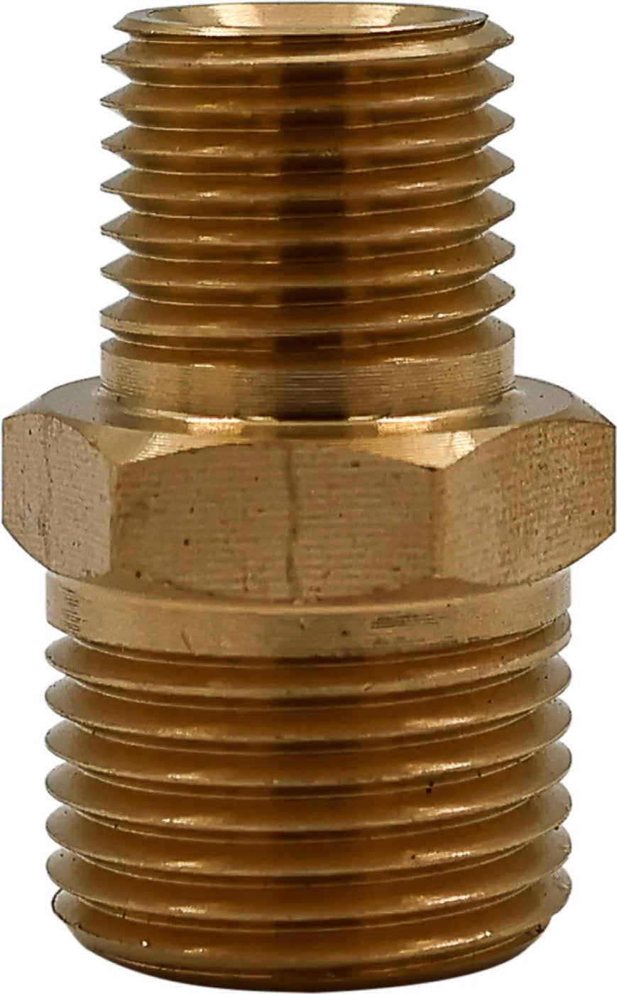 BAR Reduction Nipple — Brass (Male-Male) - BAR part number 165 03307302