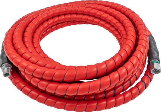 BAR Spiral Wrap 3/8" R2 Red Pressure Hose - BAR part number 165 R2AJPTR 3/8 10M