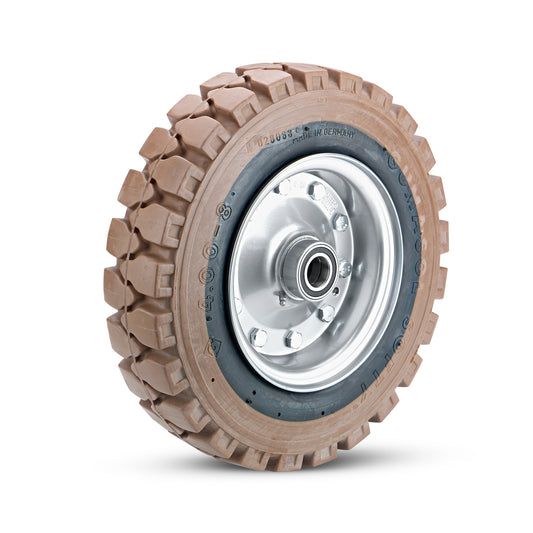 Wheel set solid rubber non-chalking 105/