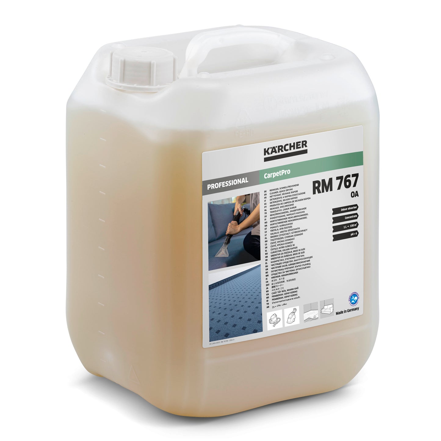 RM 767 OA 10l cleaner, quick-drying