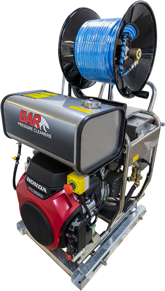 BAR4023CJ Class A ute pack drain jetter with top reel, 4000 PSI 20.1 L/min