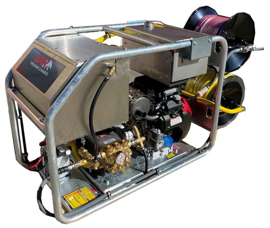 BAR4030CJ high flow van pack drain jetter, 4000 PSI 32 L/min
