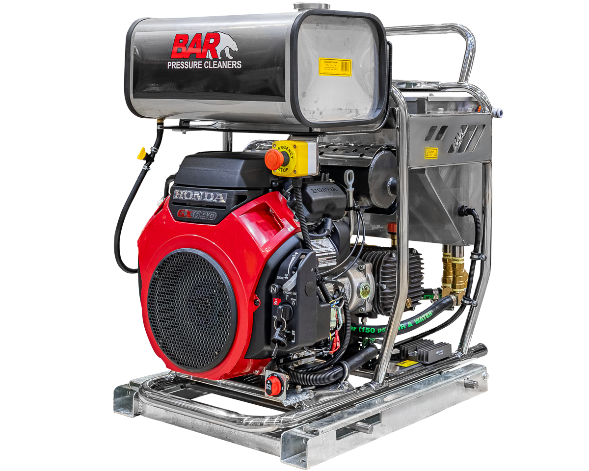 BAR5027CG ute pack pressure washer on JMAS frame, 5000 PSI 21 L/min