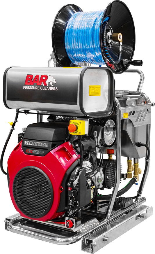 BAR5027CJ Class B ute pack drain jetter with top reel, 5000 PSI 22 L/min