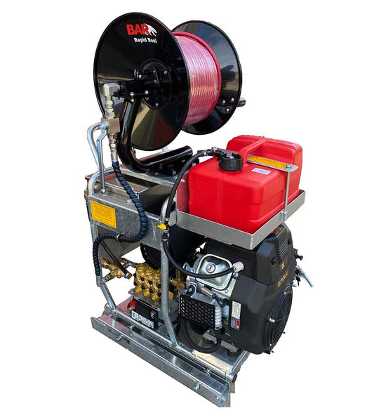 BAR5027DJ budget Class A ute pack drain jetter, Powerease engine, 5000 PSI 22 L/min