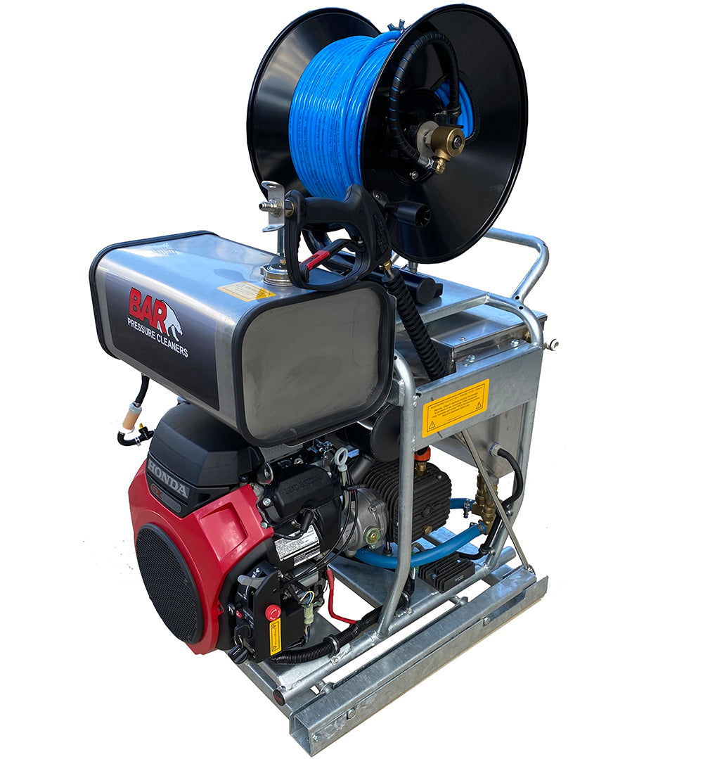 BAR5030CJ Class B ute pack drain jetter with top reel, 5000 PSI 26 L/min