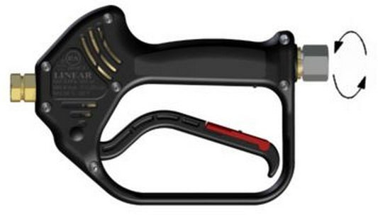 PA Linear 3 in-line high pressure gun with swivel inlet
