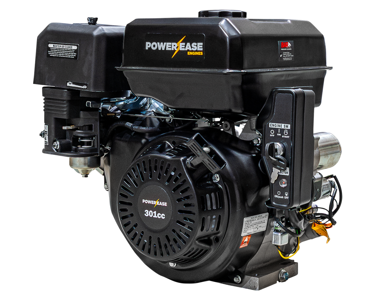 Powerease R300 10 HP 301cc electric start petrol engine with 1 inch keyed shaft