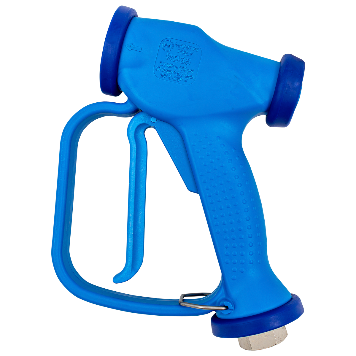 PA RB35 wash down gun with cone nozzle, 50 degree C blue trigger version