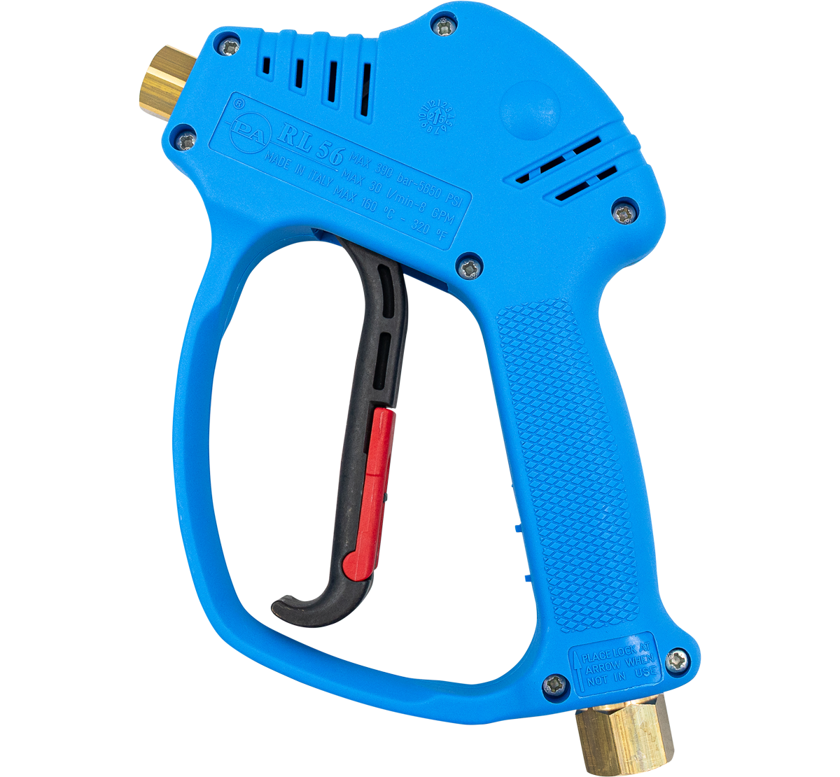 PA RL56 soft trigger high pressure gun, fixed 3/8 inch BSP female inlet