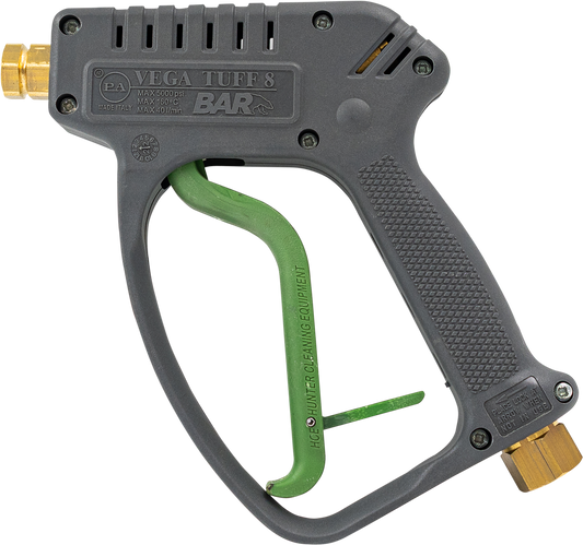 PA Vega Tuff 8 high pressure gun with deadman trigger and swivel inlet
